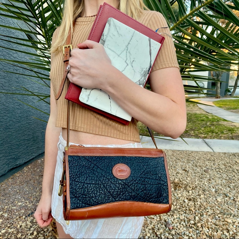 Dooney & Bourke Black Leather Crossbody Purse